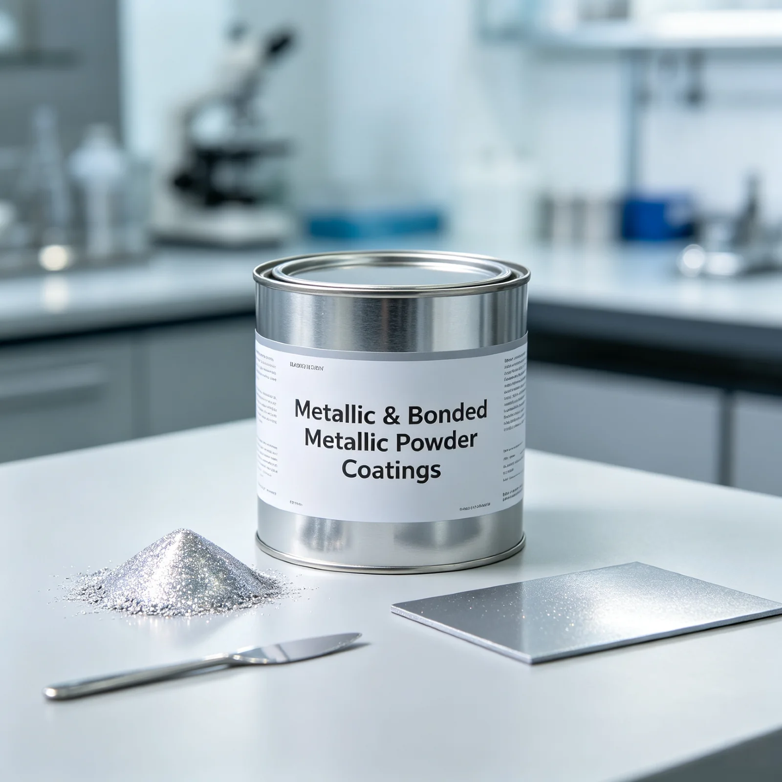 Metallic and bonded metallic powder coatings